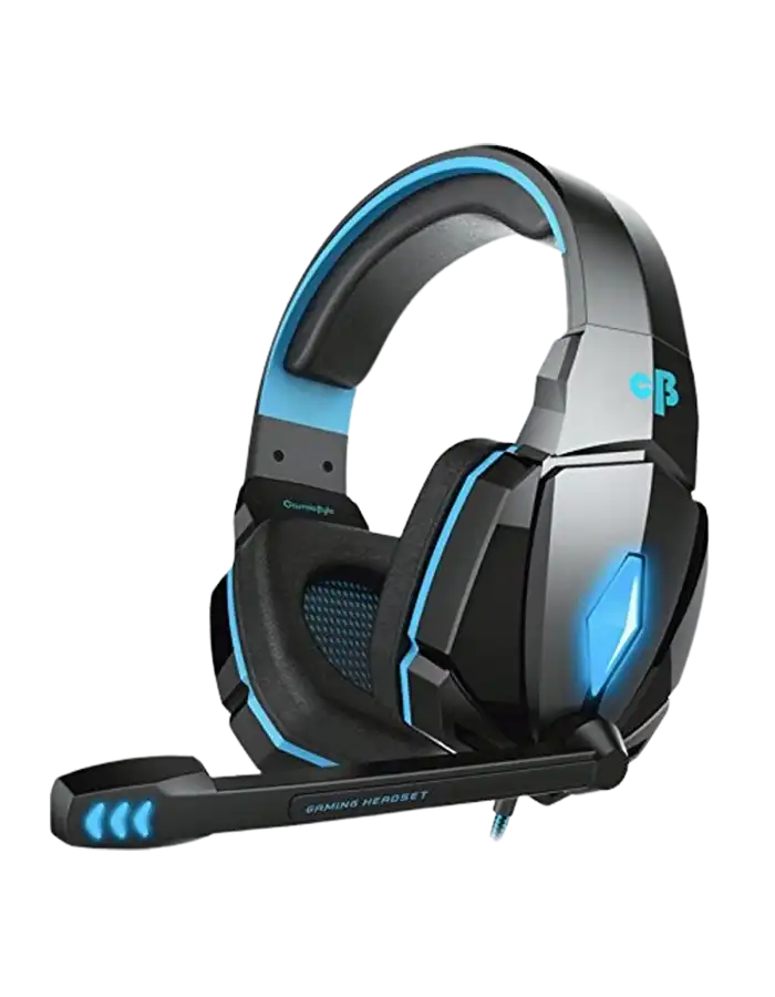 Cosmic Byte Over the Ear Headsets with Mic & LED - G4000 Edition Blue - Image 1