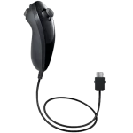 Nintendo Wii Nunchuk Controller Black Original Preowned