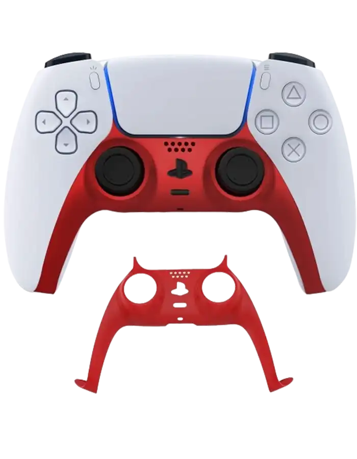 PS5 Controller Shell for PS5 DualSense Wireless Controller (RED) - Image 1