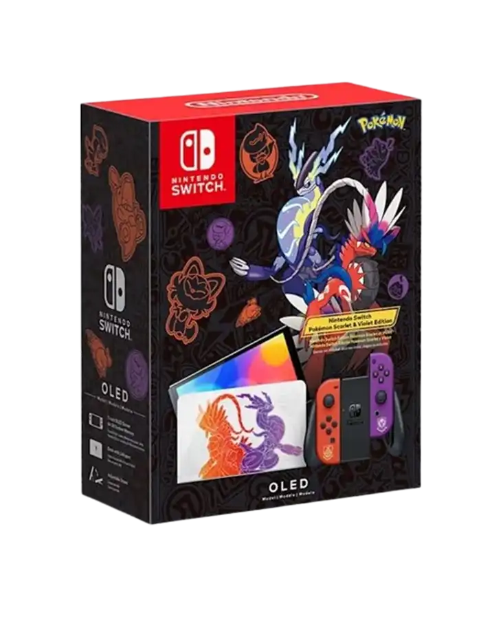 scarlet-and-violet-switch.webp Nintendo Switch OLED Pokémon Scarlet & Violet Edition - Image 1
